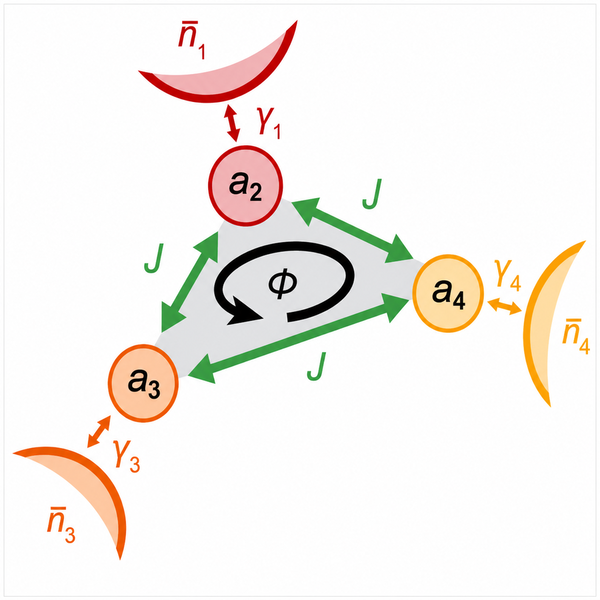 Figure from “Chiral thermal fluctuations and enhanced refrigeration in a nonreciprocal nanomechanical system”